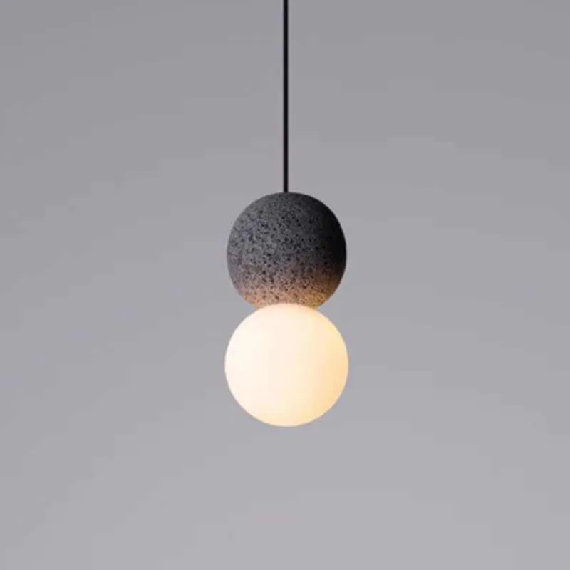 Nordic LED Glass Ball Pendant Lights Modern Dining Room Bedroom kitchen hanging lamps Indoor Home Decor Cafe Lighting Luminaire
