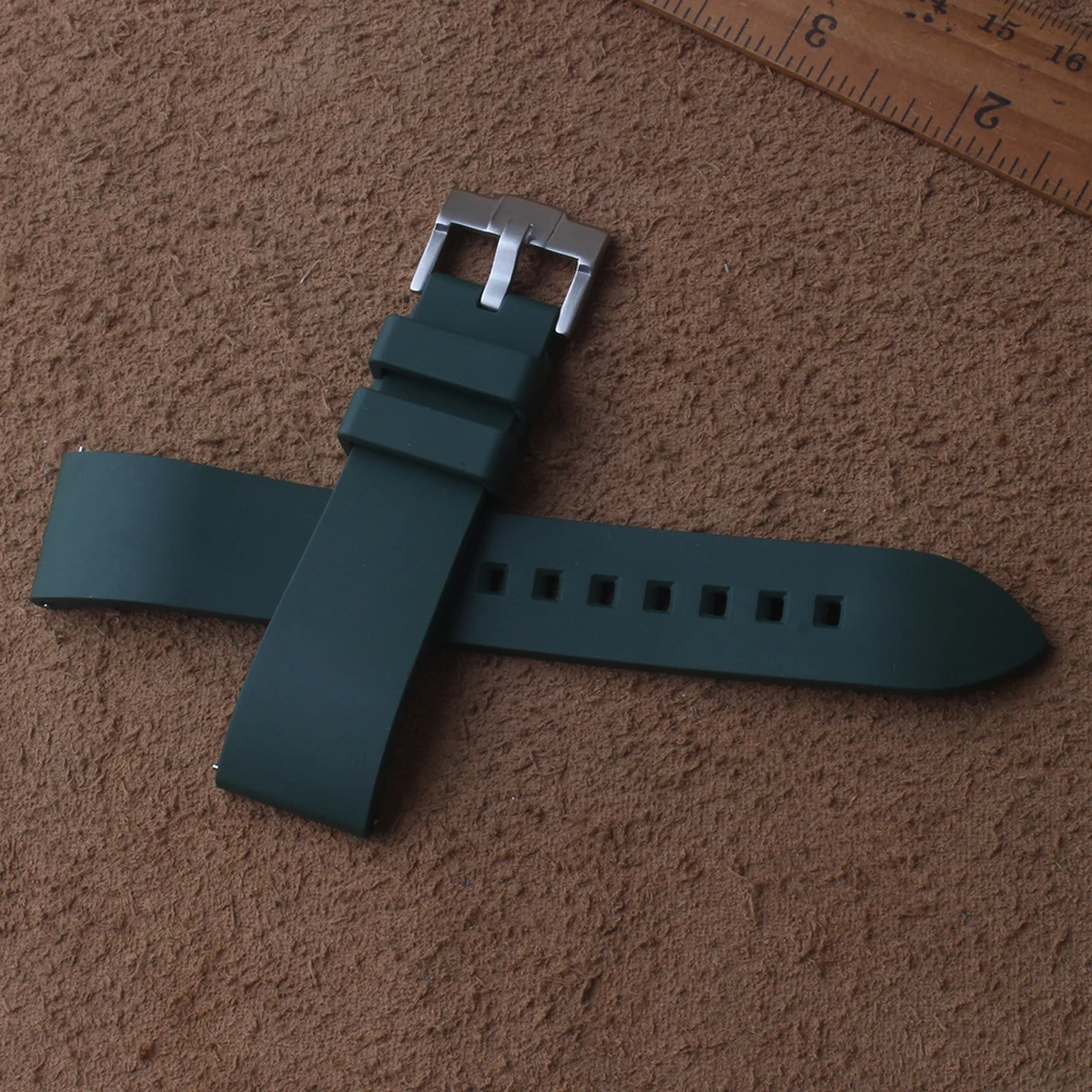 Мягкие силиконовые ремешки для часов сменный спортивный ремешок 20 мм 22