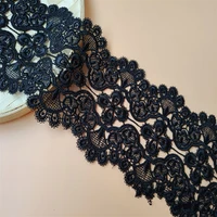 1 yard 11cm polyester silk water soluble embroidery lace dress skirt decoration accessories
