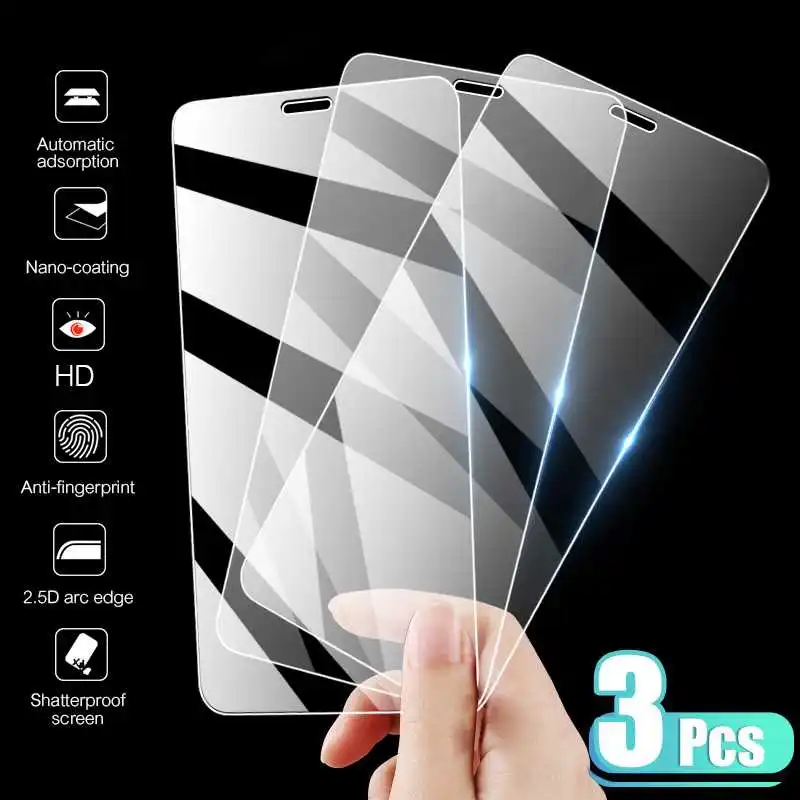 

3Pcs Anti-Burst Tempered Glass For Xiaomi Poco C3 Screen Protector Film