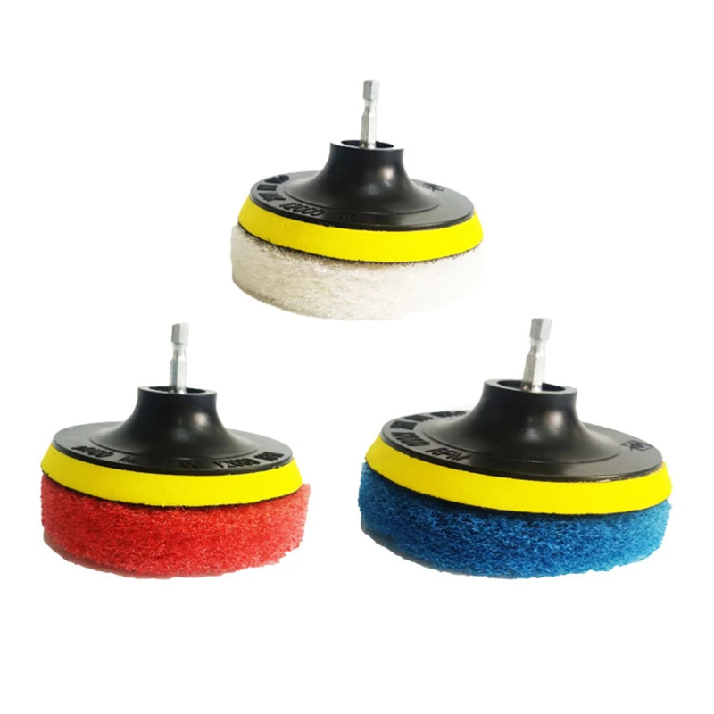 

5x Sset Drill Brush Power Scrubber Scumbusting Scrub Pad Bathroom Tile Cleaning