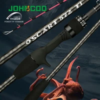 johncoo 1 7m 1 8m octopus fishing rod with sensitive tip boat fishing rod for jigging rod powerful titanium tip for big fish