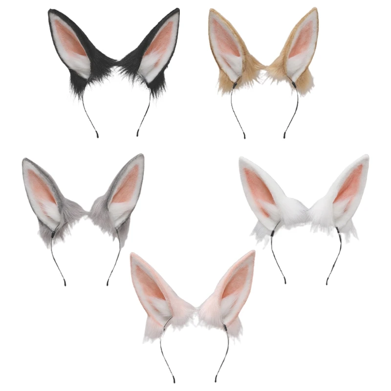 Головные уборы в стиле &quotЛолита&quot с пушистыми кроличьими и кошачьими ушками