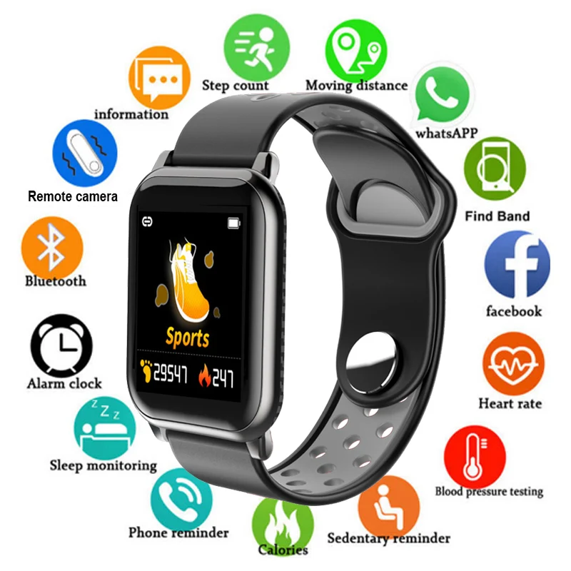 Смарт-часы с измерением артериального давления водонепроницаемые IP67 |