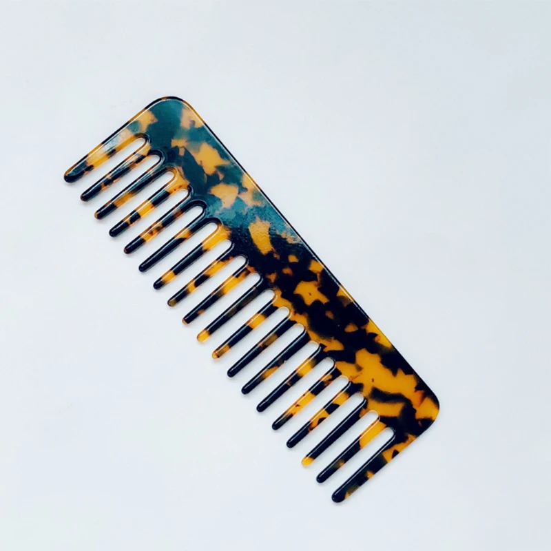 

Household Comb Wave Creative Anti-Static Comb Marbled Hairdressing Acetate Sheet Hook Wide Tooth Comb Girl Hair Comb Simple Comb