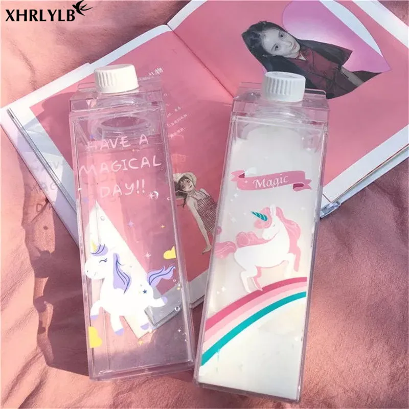 XHRLYLB 4 шт. креативная коробка для молока форма чашка воды любовь клубника Фламинго