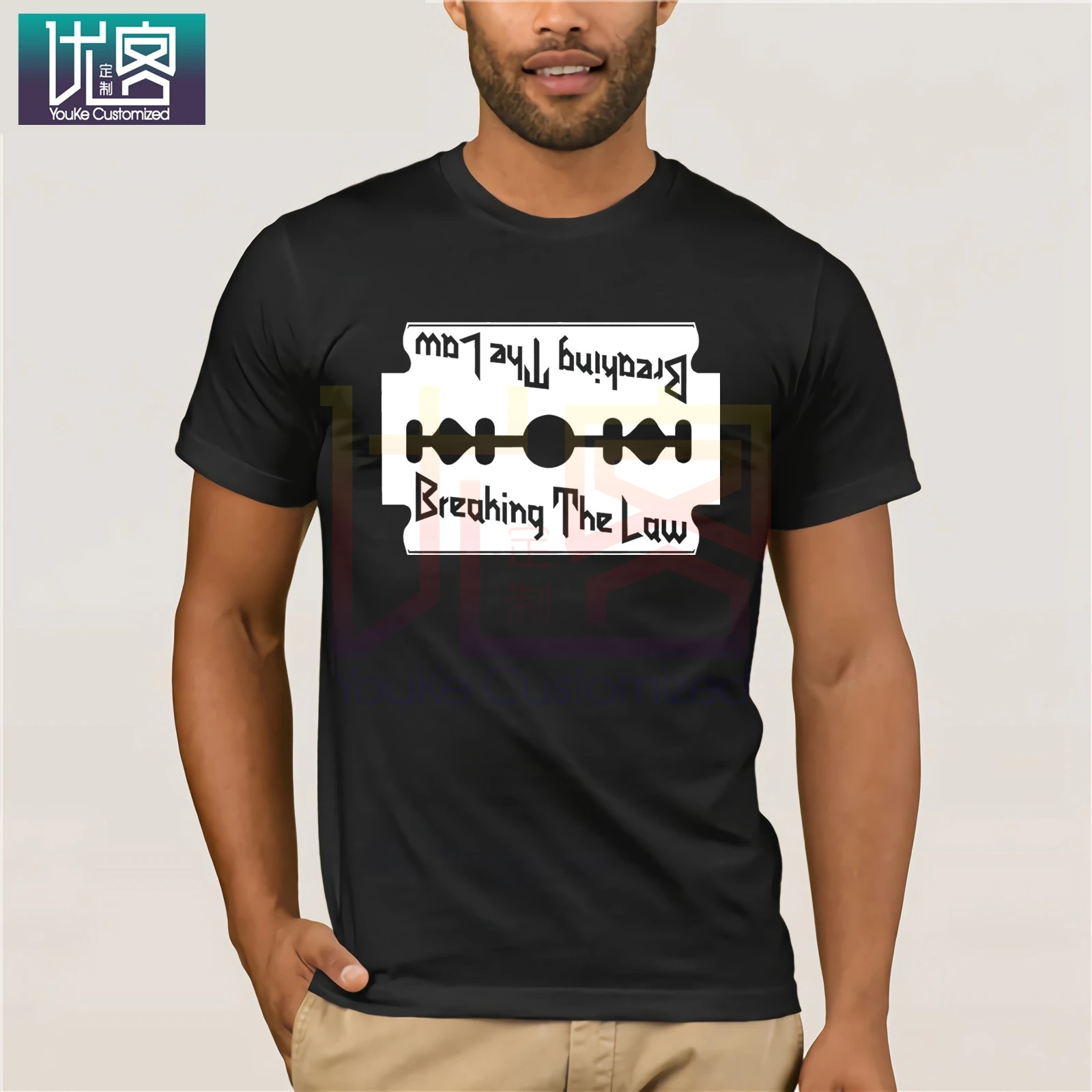 Judas Priest футболка ломающая право тяжелая металлическая группа черная с принтом