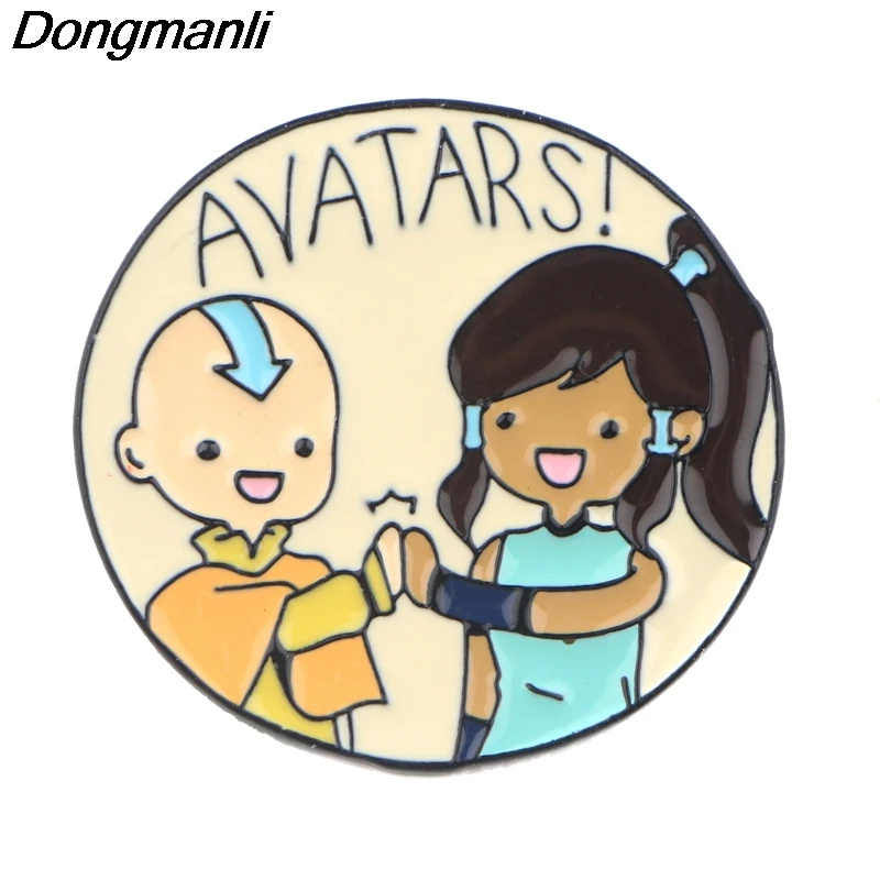 P4222 Dongmanli ювелирные изделия Aang металлические эмалевые булавки и броши для женщин