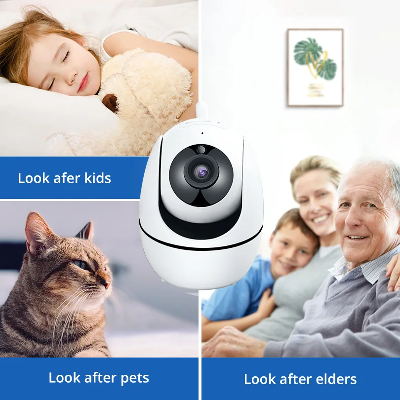 Weтранс 1080P IP Wifi камера Мини HD автоматическое отслеживание ONVIF прибор ночного видения Детский Монитор умный cctv домашняя беспроводная камера безопасности