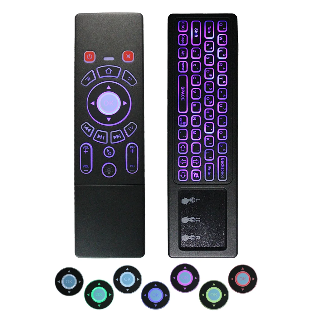 T6 2 4G Fly mouse мини беспроводная клавиатура airmouse с тачпадом 3 гироскоп Gsensor ИК пульт