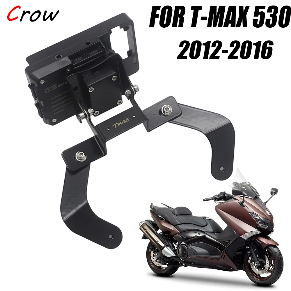 

Windscren Bracket Mount Smartphone GPS Holder For YAMAHA TMAX 530 T-MAX 530 2012-2016 2015 2014 2013 2012 Motorcycle Accessories