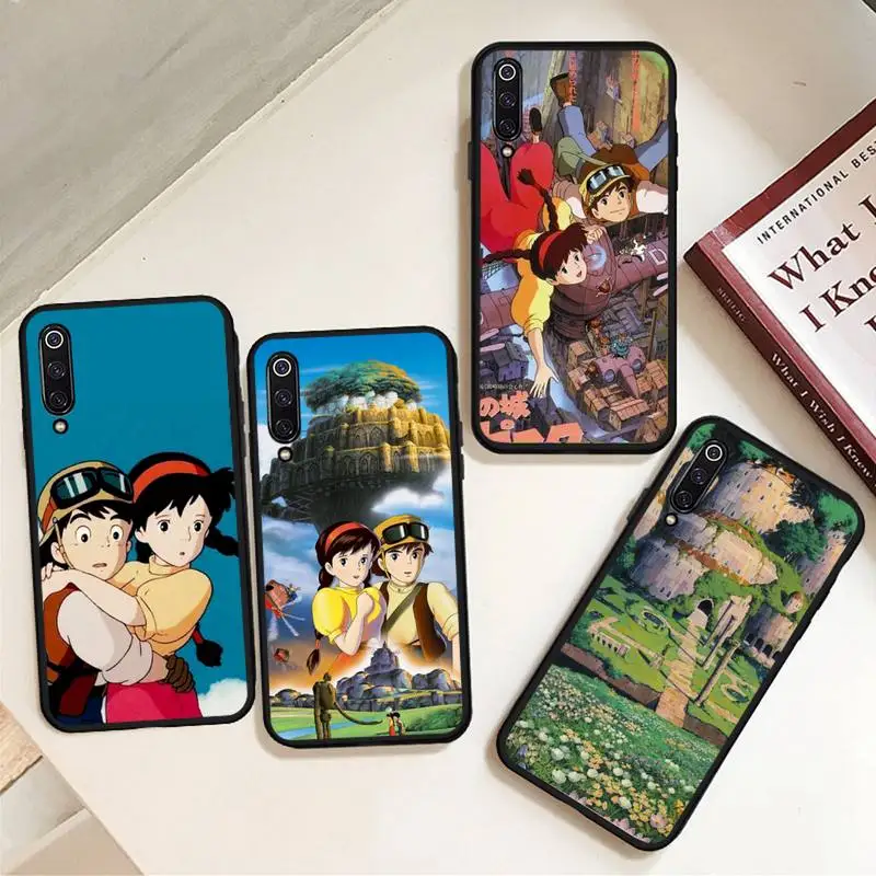 

Castle in the Sky anime Phone Case For Xiaomi Redmi note 7 8 9 11 t s 10 A pro lite funda shell coque cover
