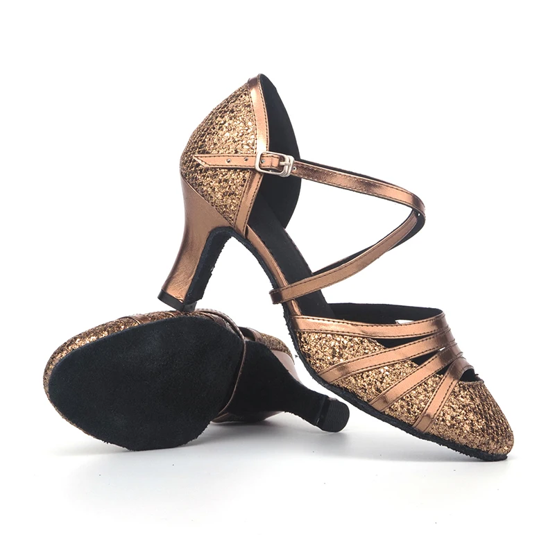 Женская танцевальная обувь для девочек Закрытая Румба бальные современные