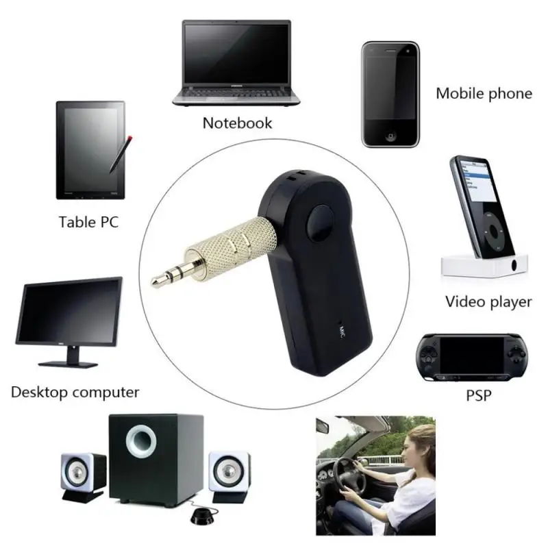 1 шт. Bluetooth передатчик 3 0 адаптер 5 мм аудио Беспроводная Музыка Handsfree