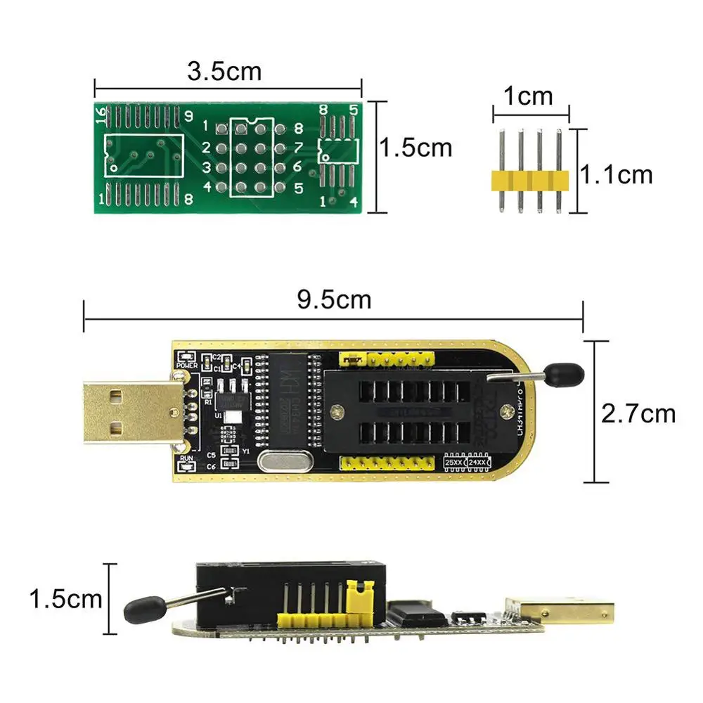 USB программист CH341A серии 24 EEPROM BIOS LCD Writer 25 SPI Flash|Аксессуары для демонстрационных