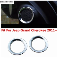 accessories for jeep grand cherokee 2011 2020 front stereo speaker audio loudspeaker sound ring cover trim abs interior kit