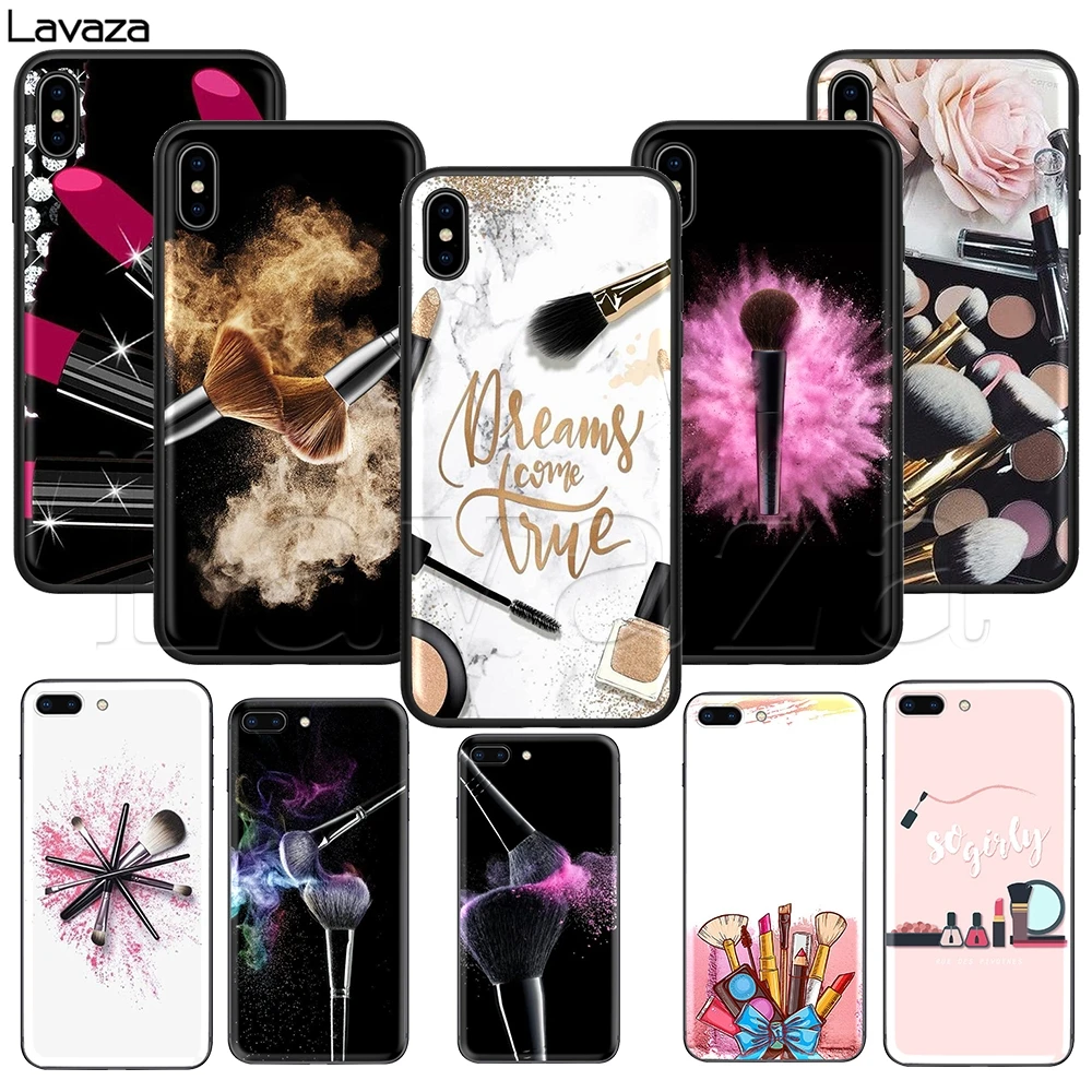 Lavaza палитра палитры макияжа инструменты силиконовый мягкий чехол для iPhone 12 11 Pro XS