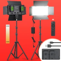 u800 dimmable led photo studio light 50w 3200k 5600k photography lighting for youtube game live video lighting stream fill lamp