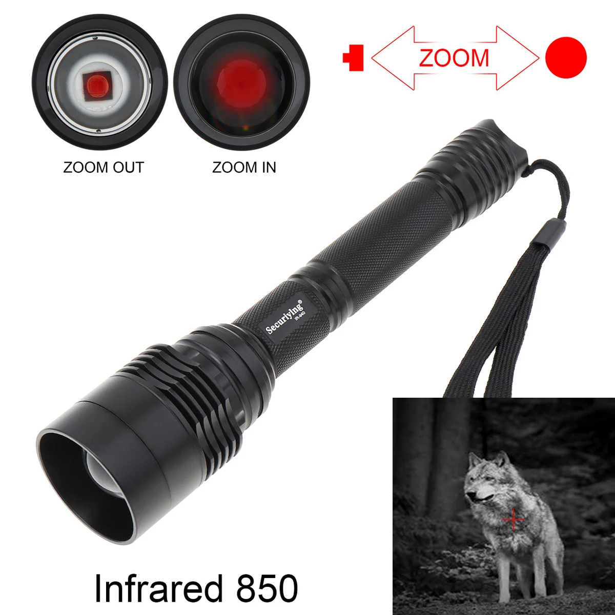 

Инфракрасный фонарь SecurityIng 850/940 nm T50