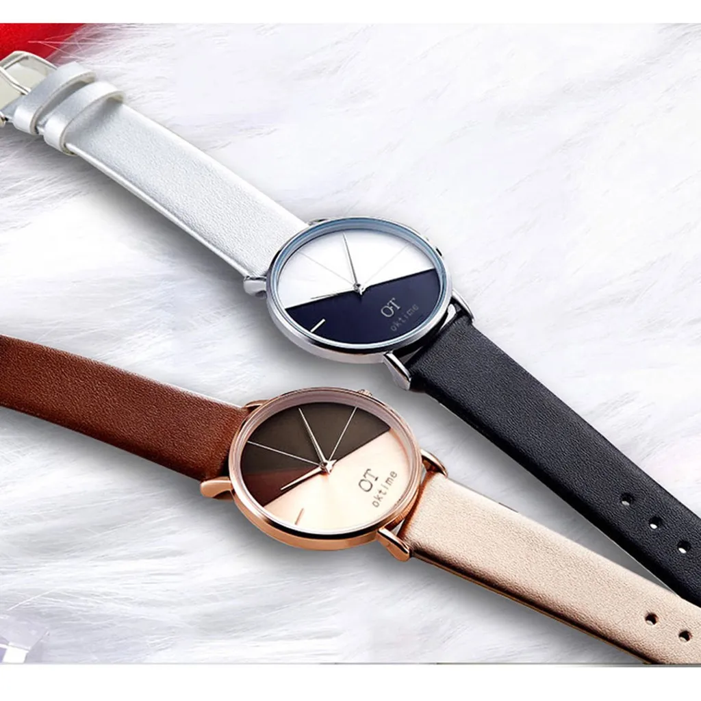 

Women's Creative Fashion Watch Women's Student Watch Men Women Leather Strap Analog Quartz Wristwatches Fashion Casual Watch