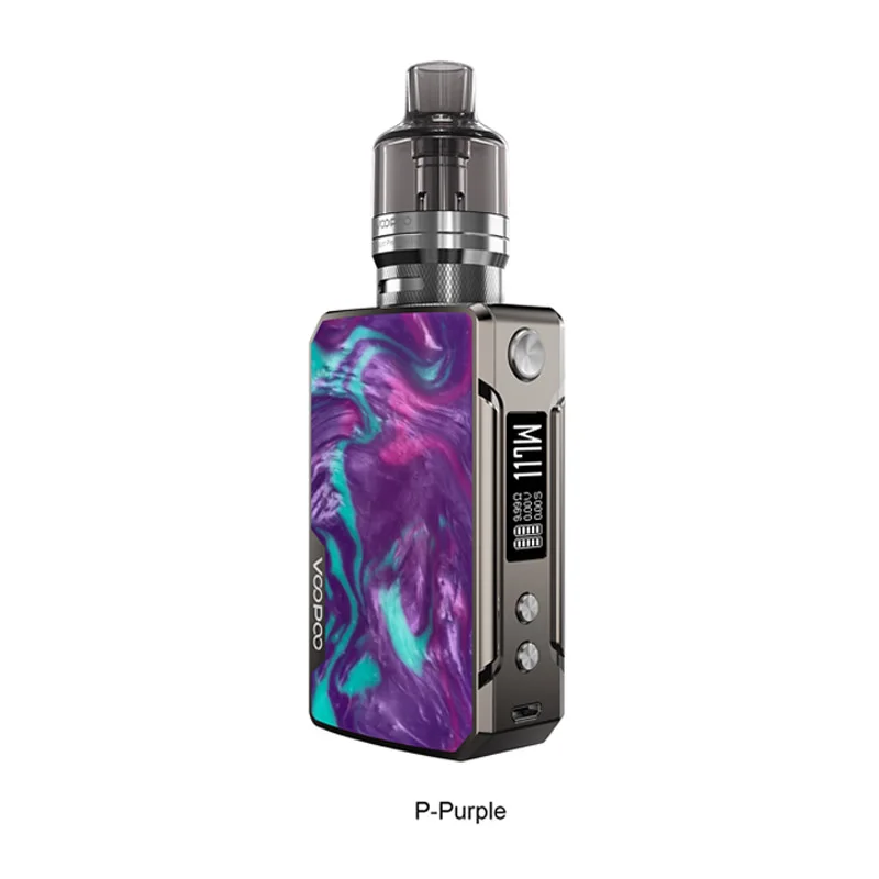 Электронная сигарета VOOPOO DRAG Mini Комплект из платины Refresh Edition 117 Вт вейп с батареей