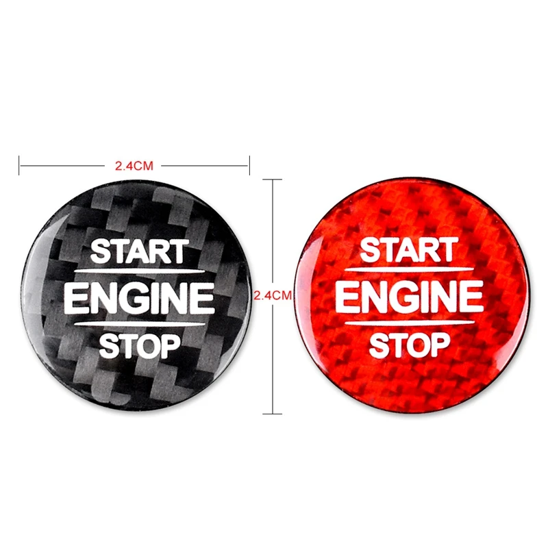 

Carbon Fiber Engine Start Button Sticker For Benz W177 Glb X247 W247 Gle W167 Gls X167 W464 Cla C118 Amg