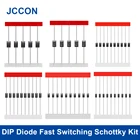 DIP Диод, быстрое переключение, набор диодов Schottky 1N4007 FR107 FR207 1N5819 1N5399 1N5408 1N5822