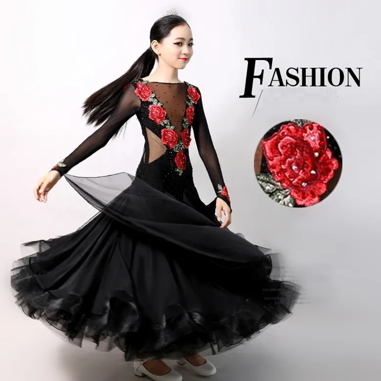 Платье для бальных танцев девочек платья конкурса | Тематическая одежда и