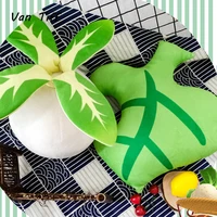 animal crossing pillow leaf toy cosplay cushion original pillow plush doll toys ichiban kuji a turnip award leaf plush banpresto
