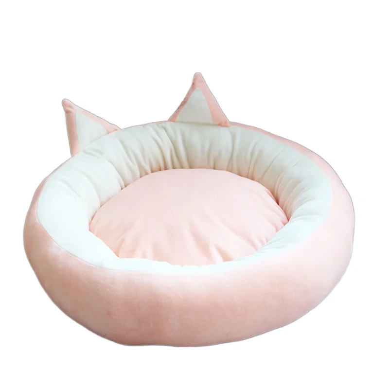 

Kawaii Cat Bed Pet Dog Beds Cashmere Four Seasons Hot Dog House Soft Dog Lounger Nest Dog Baskets Kennel for Cat Puppy Supplies