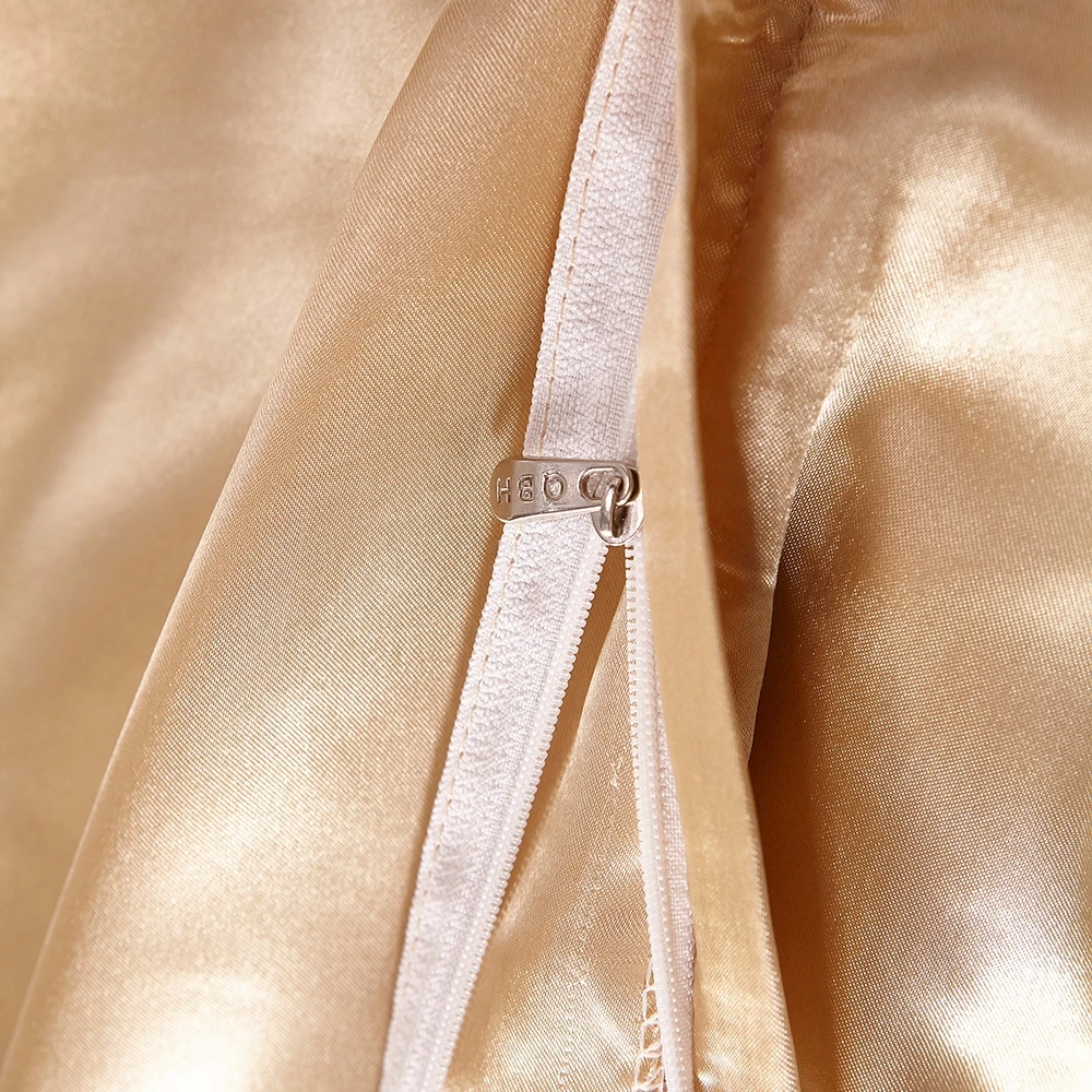 Purpl Комплект постельного белья из сатина шелка роскошного королевского размера