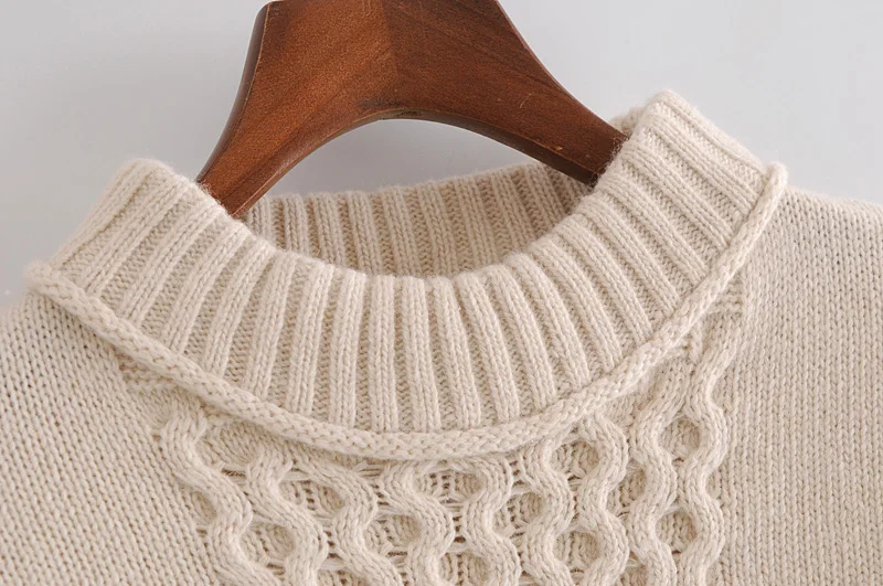 

2020 Free Inspirit New Arrival Female Shoulder Pads Sweater Solid Ruched O-neck Knitted Short Women's Vintage Pullovers