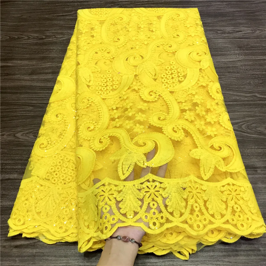 Белая нигерийская кружевная ткань африканская 2020 Высококачественная