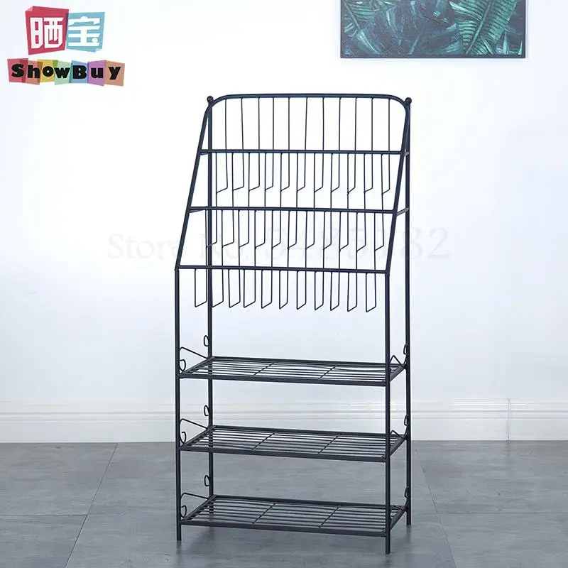 Железная книжная полка для журналов хранения газет в стиле ретро детских