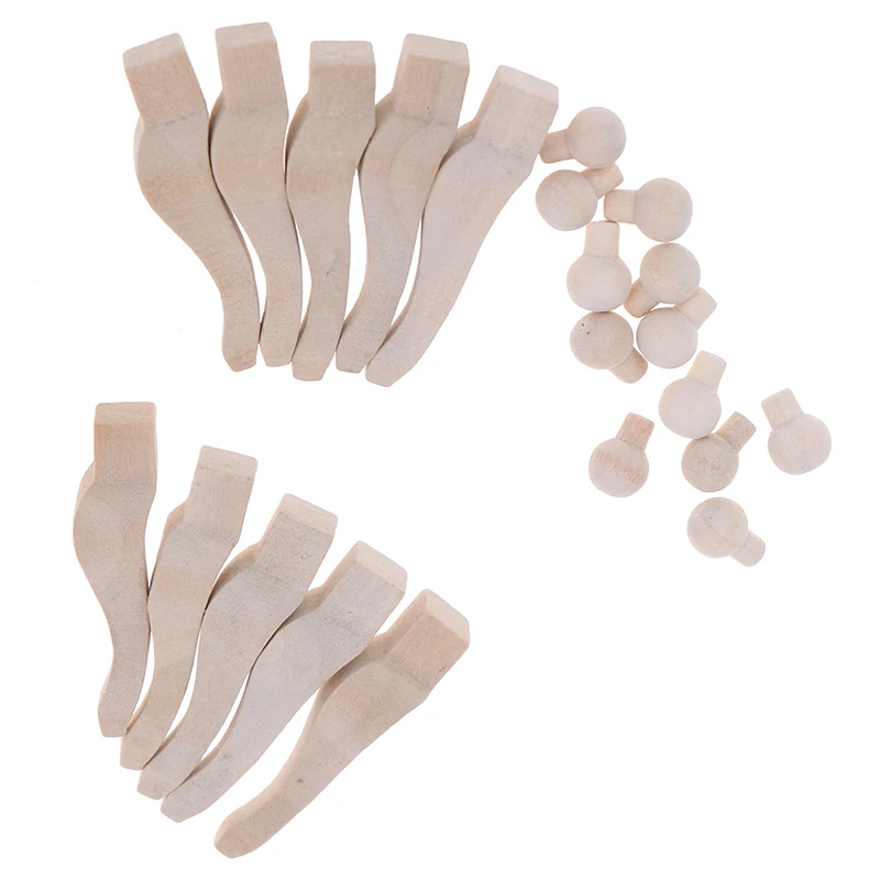 10 шт./компл. Φ круглые выдвижные ручки для кукольного домика 1/12 миниатюрные