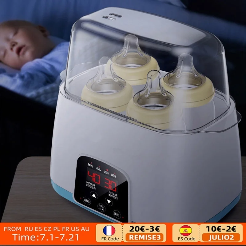 

Multi-function 6 in 1 Automatic Intelligent Thermostat Baby Bottle Warmers Milk Bottle Disinfection Fast Warm Milk & Sterilizers