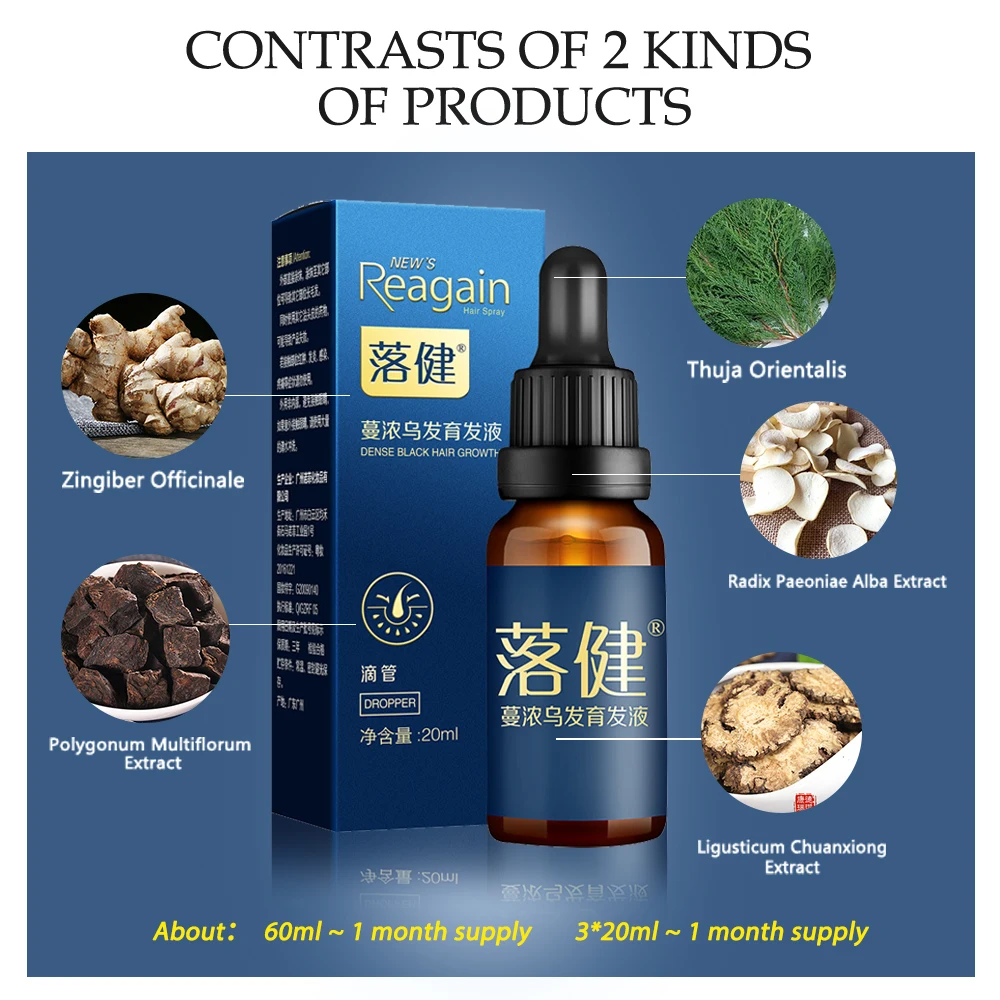 

Hair Care Hair Growth Essential Oil Essence Hair Loss Liquid Treatment Health Care Beauty Dense Hair Growth Serum for Men Women