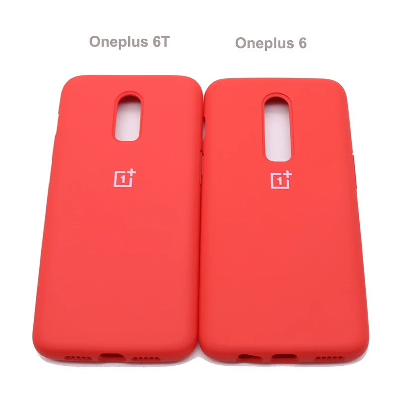 Оригинальный чехол для Oneplus 6 T из жидкого силикона мягкий One Plus 1 + с полной защитой