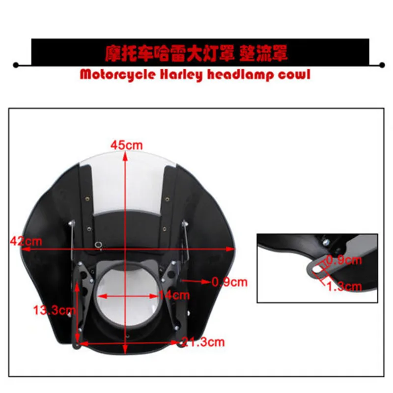 МОТОЦИКЛ ABS четверть фары обтекатель лобовое стекло для Harley XL1200 883 XL883N FXR Dyna 1986-2017