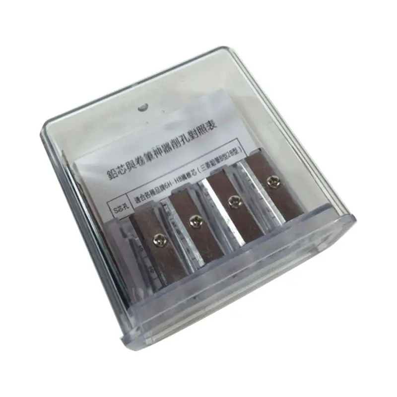 Многофункциональная 4 отверстия противоскользящая точилка для карандашей с