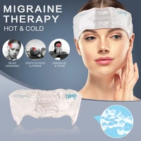 headache ice pack head wrap for migraine adjustable flexible gel cold hot compress therapy for fever tension stress pain relief