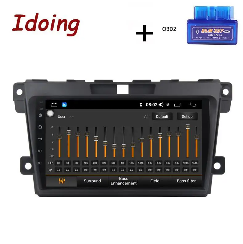 Standard with OBD Idoing 2.5D ips экран Автомобильный Android 9,0 радио Vedio мультимедийный плеер для Mazda CX-7 CX 7 CX7 4G+ 64G gps навигация Нет 2 din DVD - Цвет: Standard with OBD