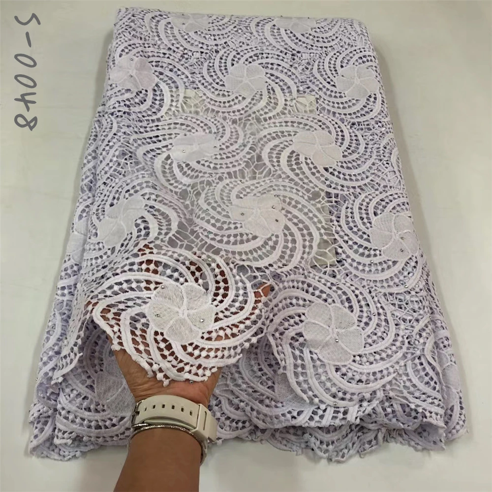 Французская кружевная ткань 2020 гипюровая вышивка Африканский шнур высокого