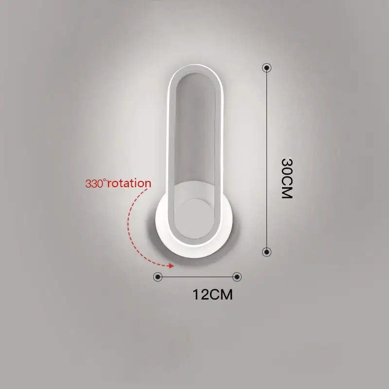 Современный Железный настенный светильник светодиодный Полоска настенные бра