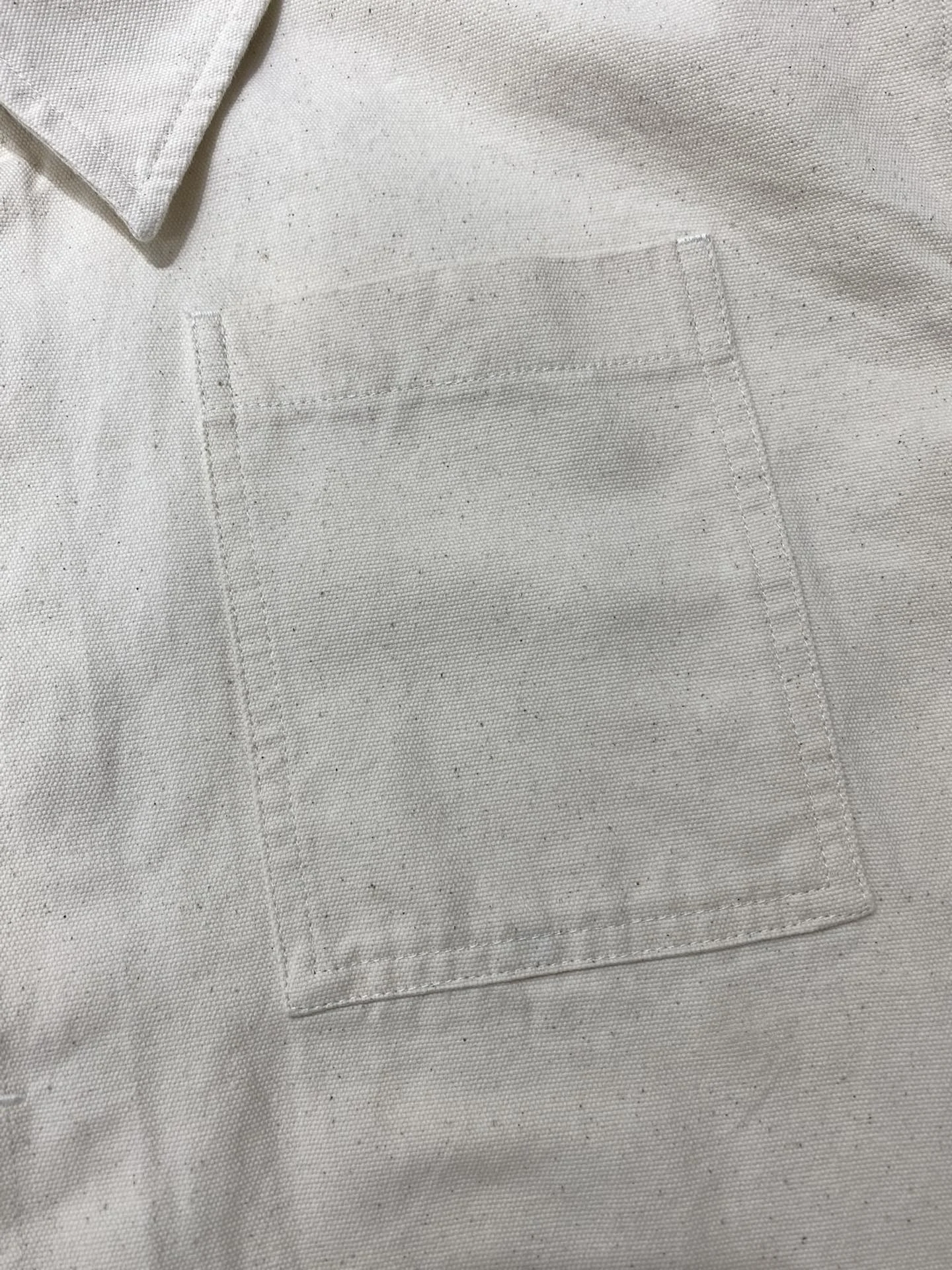 

Summer 2021 Fashion Men's Casual Simple Loose Denim Canvas Work Shirt