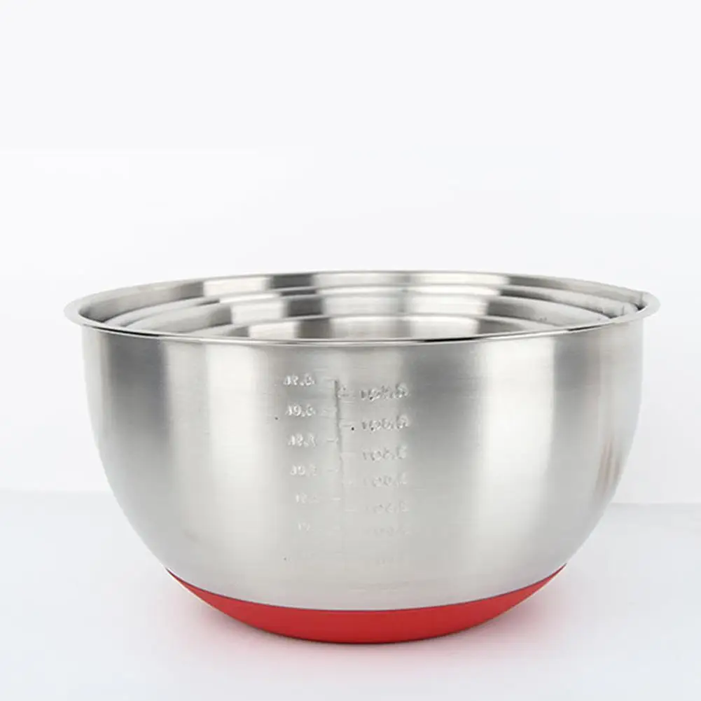 Миска из нержавеющей стали с ручкой для взбивания яиц фруктовый салат