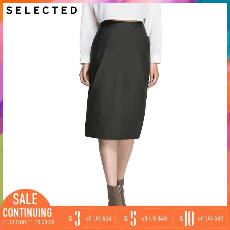 Отборная брендовая новая Офисная Женская однотонная прямая юбка средней длины |