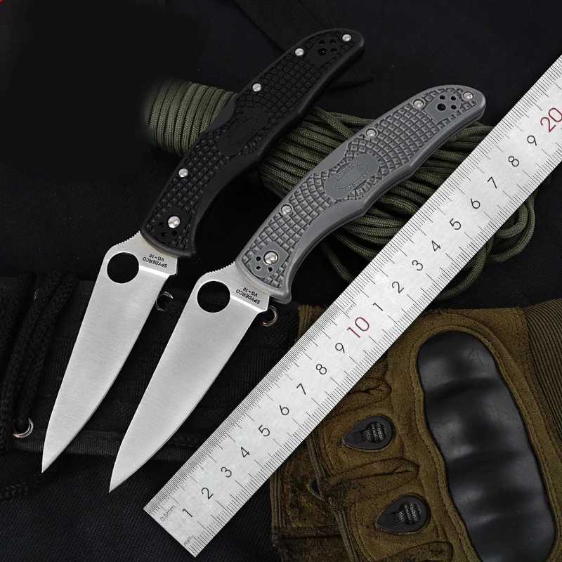 

Spy C10 Outdoor Folding Knife 440C Blade Nylon Fiber Handle Tactical Camping Survival Knives Rope Cutter Pocket EDC Multi Tools