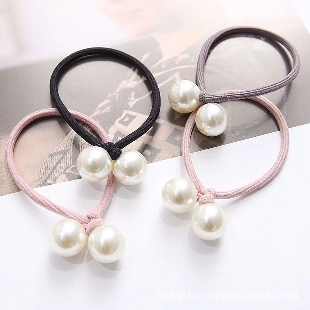 1 шт. милые резинки для волос жемчужные эластичные девочек Женская резинка