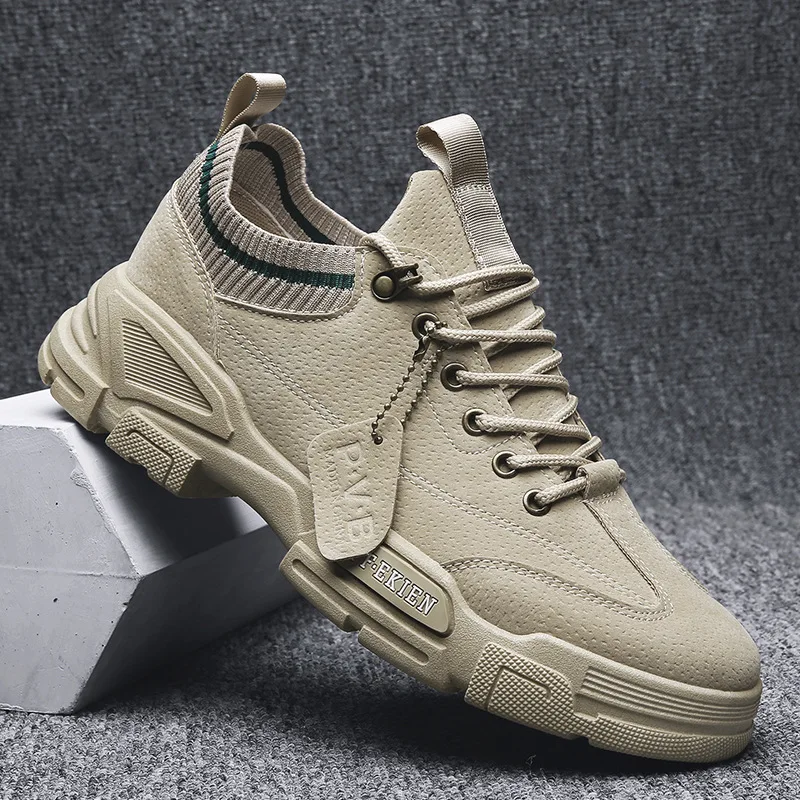

Platform Sneakers for Men Breathable Casual Walking Sports Running Shoes Outdoor Travel Fitness Sneakers Men Vulcanized Shoes